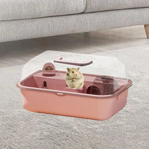 Hamster Cage Breathable Hamster Home Habitat for Small Animals Mice Hedgehog