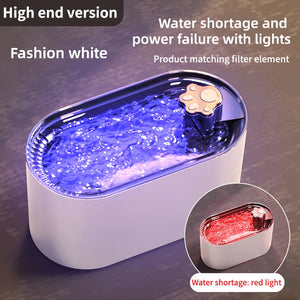 Pets Water Fountain Intelligent Water Dispenser USB Electric Mute Cat Drinker 3L LED Light Ultra-Quiet Pet Automatic Drinker