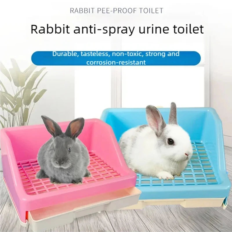 Rabbit toilet with high anti spray urinal, small pet with drawer, toilet bowl, Dutch pig, Totoro pet, rabbit toilet