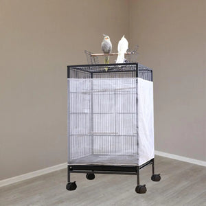 Bird Cage Cover Airy Keeps Cage Clean Breathable Easy to Clean Bird Cage Catcher for Cockatoo Bluebirds Parrot Parakeet Budgies