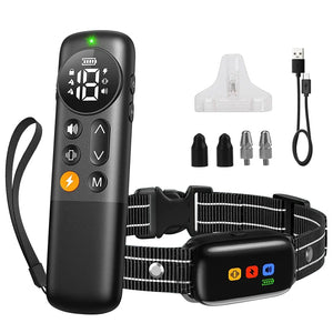 Dog Training Collar with Remote for Dogs Remote Rechargeable Beep/Vibration/Shock/Remote Calling Security Lock Rainproof