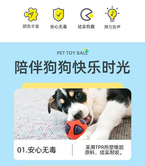 Pet Dog Toy Ball, Grinding Teeth, Biting and Relieving Boredom Tool, Durable and Indestructible, Dog Specific Interactive Toy