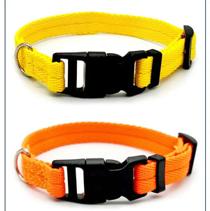 Dog Collar Solid Color Puppy Collars Medium Dogs Quickly Disengaged Pet Dog Training Collar Teddy Bichon Small Dog Collar