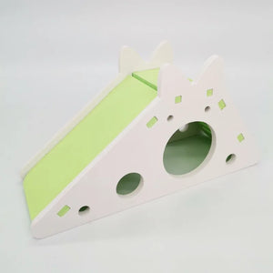 Hamster Slide Toy Pet House Villa Cage Ladder Exercise Toy for Hamster Mouse Rat Guinea Pig Assembled Hamster