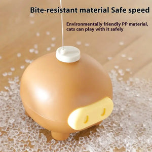 Electronic Interactive Cat Teasing Toys Electric Intelligent Automatic Rotate Cute Pig Funny Electric Rotating Butterfly Toys