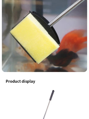 Fish Tank Brush Long Handle Brush Double-sided Cleaning Brush Aquarium Cleaning Tools