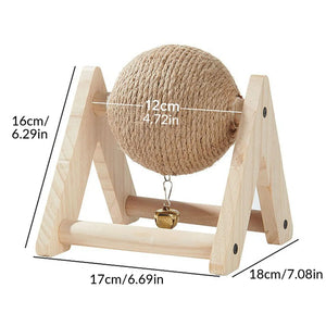 Rabbit Toys Grinding Claw Ball Sisal Hemp Wear and Bite Resistant Stable Anti Overturning Little Pet Puzzle Toy Rabbit