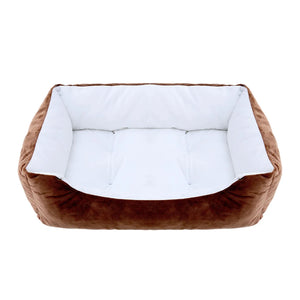 Bed for Dog Cat Pet Square Plush Kennel Medium Small Dog Sofa Bed Cushion Pet Calming Dog Bed House Pet Supplies Winter