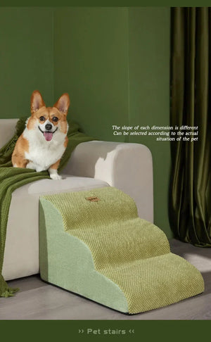 Dog House Dog Stairs Pet 3 Steps Stairs for Small Dog Cat Pet Ramp Ladder Anti-slip Removable Dogs Bed Stairs Pet Supplies