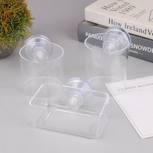 〔W〕Fish Tank Feeding Ring Transparent Acrylic Rectangle Round Shape Aquarium Suspensible Feeder For Tank Floating Food Dispenser
