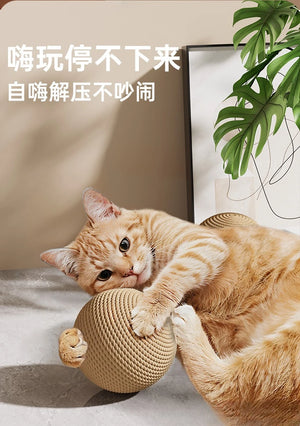 Cat Toys, Sisal Balls, Self-entertainment and Boredom Relief Tools, Cat Teeth-grinding, Biting, Sound-making Balls for Cats