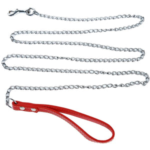 Dog Chain Durable Anti-Bite Metal Chain Small Medium Large Dog Leash Handle Convenient Practical Pet Supplies Pet Accessories
