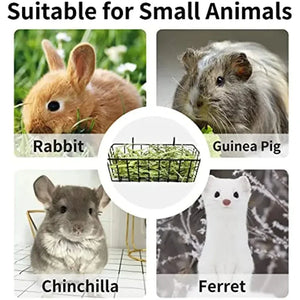 Rabbit Food Basket Grass Rack Rabbit Grass Frame Hay Feeder Rabbit Spring Grass Frame Grass Hay Bowl Rack Pet Food Container