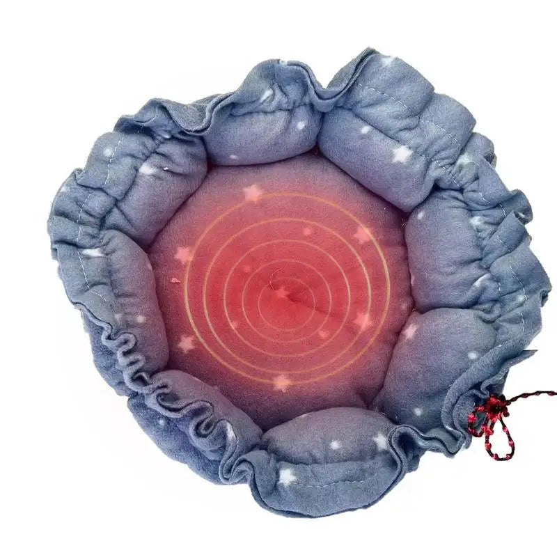 Cat Heating Pad Heated Pet Plush Mat Cat Warming Pad Heated Dog Blanket Pet Bed Electric Heating Mat With Anti Bite Cable