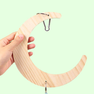 Bird Wooden Mirror Interactive Play Toy With Perch For Small Parrot Budgies Parakeet Cockatiel Conure Lovebird Cage Accessories