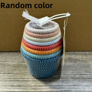 8pcs Stackable rabbit cups, colorful small animals rich toys, interactive snacks hidden games, suitable for rabbits, hamsters