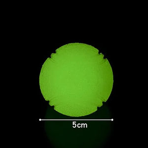 Dog toy ball, elastic, bite resistant, grinding teeth, dog training ball, night light floating rubber interactive