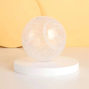 Funny Hamster Toys Spherical Translucent Treadmill for Rats Hamsters Pet Running Toy Durable Plastic Ball Diameter 10-14.5 CM