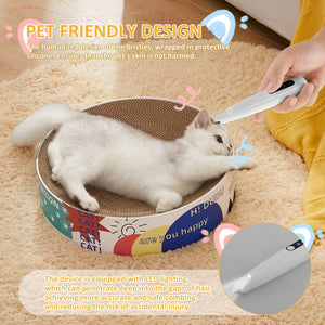Pet Dog Paw Trimmer with LED Light Low Noise Shaver High-Speed Waterproof Dog Cat Hair Trimmer Clippers Cordless Grooming Tool
