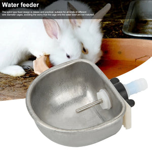 10pcs Rabbit Breeding Equipment Anti scratch Stainless Steel Nipple Drinking Water Bowl Rabbit Breeding Equipment Rabbit Drinker