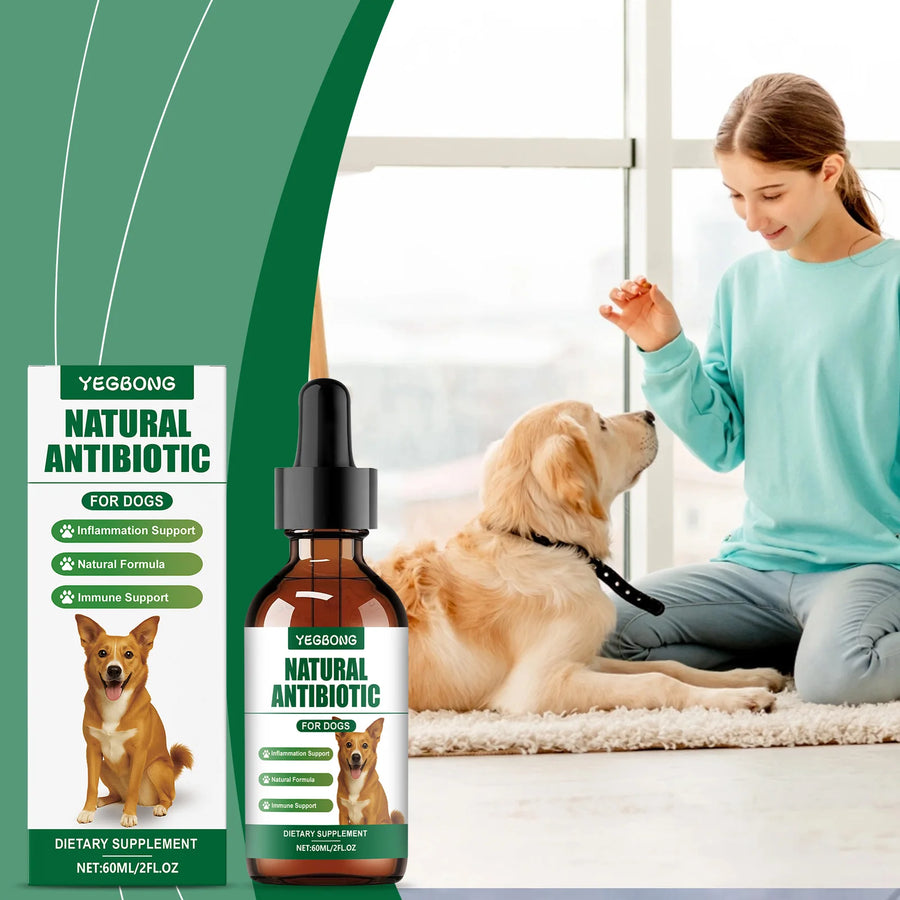 60ml Immune-Boosting Multivitamin Supplement for Dogs, Gentle Formula to Relieve Skin Discomfort, Daily Nutrition Supplement