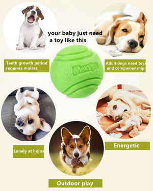 Bouncy Rubber Ball for Pet Dog, Solid Ball, Resistance to Chew Toys, Outdoor Throwing for Dogs