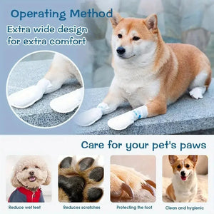 Dog Outdoor Disposable Foot Cover Dirt Resistant Wear-resistant Waterproof All Dogs Pet Shoes