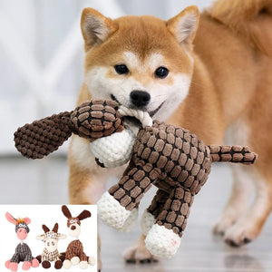 Donkey Dog Toys for Large Dogs Plush Stuffed Dog Toys for Aggressive Chewers Stuffed Dog Toys Durable Squeaky Puppy Chew Toys