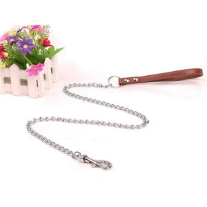 Dog Chain Durable Anti-Bite Metal Chain Small Medium Large Dog Leash Handle Convenient Practical Pet Supplies Pet Accessories