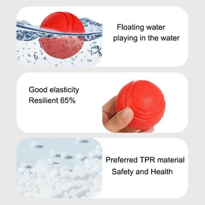 Durable Bouncy Dog Toy for Pets Chew Proof Rubber Ball S to L Size Training Interactive Chew Resistant Molar Ball