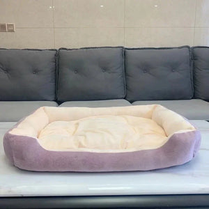 Large Pet House Dog Bed Cat Mat Long Plush Deep Sleeping Warm Soft Small Dog Cushion Calm Beds for Puppy Chihuahua