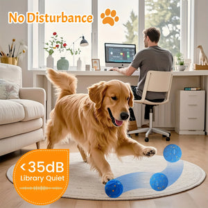 Intelligent interactive dog toy, with automatic movement,bouncing and rotating functions,a rolling ball for medium to large dogs