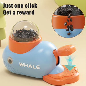 Pet Snack Feeder Dog Food Dispenser Automatic Feeder Puppy Cartoon Duck Whale Design Used To Train Cats Accessories Supplies