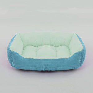 Bed for Dog Cat Pet Square Plush Kennel Medium Small Dog Sofa Bed Cushion Pet Calming Dog Bed House Pet Supplies Winter