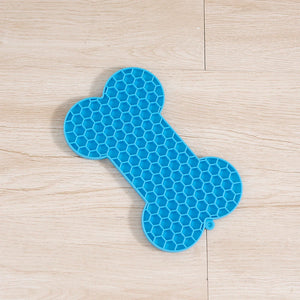 Dog Slow Food Pad Bone Silicone Pet Licking Pad Mat Placemats Pet Supplies Feeding Dog Cats Dogs Supplies