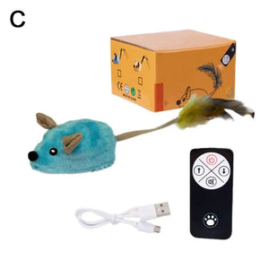 Simulation Remote Control Electric Indoor And Mouse Reliever Toy Pet Chasing Boredom Toy Rechargeable Wireless Indu K6i8