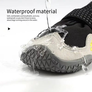 Dog Shoes for Large Size Dogs Waterproof Medium Large Dog Boots for Hot Pavement Winter Snow Hiking Breathable Elastic