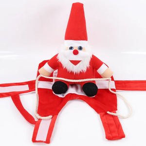Dog Funny Clothes Cat Horseback Riding Costumes Santa Claus Dog Clothes Funny Cats Halloween Cosplay Transformation Costumes