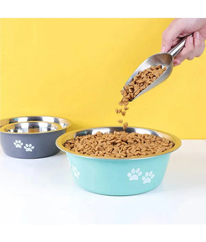 Cute Dog Bowls for Medium Large Dogs Feeding Bowls Water Bowls Stainless Steel Small Dog Food Bowl Elevated Raised Pet Feeders