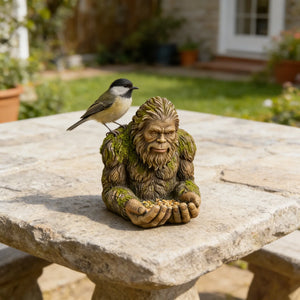 Big-foot Bird Feeder Garden Sculpture Birdfeeder Yard Art Decoration Wild Bird Feeding Station Resin Crafts For Patio Yard