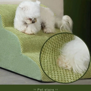 Dog House Dog Stairs Pet 3 Steps Stairs for Small Dog Cat Pet Ramp Ladder Anti-slip Removable Dogs Bed Stairs Pet Supplies