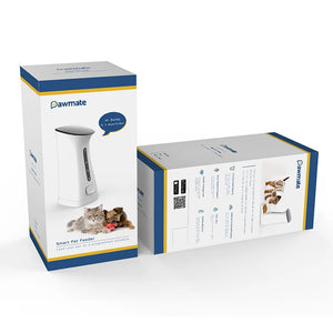 7.5L Dog Food Dispenser With Night Vision And 2-Way Audio 720P HD Wifi Camera Voice Recorder Automatic Cat Feeder