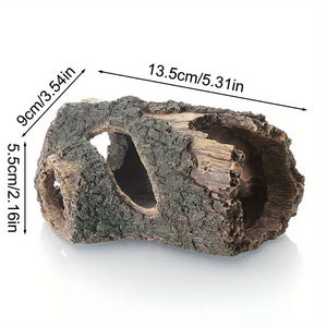 1PC Fish Tank Decoration Landscaping Aquarium Scenery Resin Crafts Decoration Wooden Barrel Wood Tree Bucket