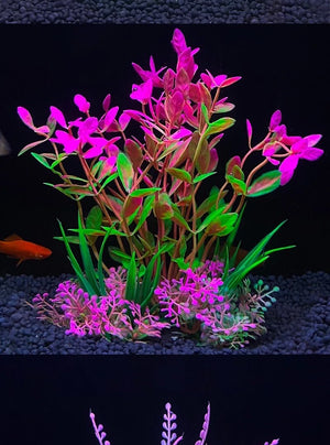 Fish Tank Ornament Plant Aquarium Artificial Decor Plants Simulation Water Grass Fish Bowl Plastic Weeds Decoration 5.5 inch