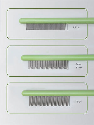 Cat Comb, A Pet Hair Combing Tool, With Dense Teeth, Removes Loose Hair And Fleas, And Massages The Skin