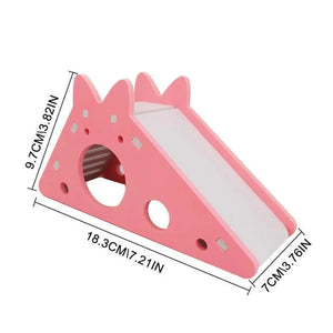 Hamster Slide Toy Pet House Villa Cage Ladder Exercise Toy for Hamster Mouse Rat Guinea Pig Assembled Hamster