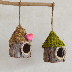 Creative Outdoor Patio Simulation Bird House Birdhouse Hanging Tree Decoration Modern Bird Shelter Pet Products