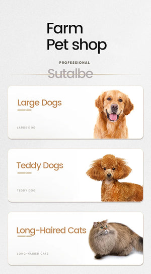 Electric Dogs Grooming Clipper Professional Hair Cutter for Pets Hair Trimmer Cordless Low Noise Shaver Cutter Machine Scissors