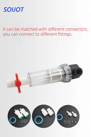 Fish tank fish toilet Full transparent fish waste collector Aquarium drainage collector Automatic cleaning filter