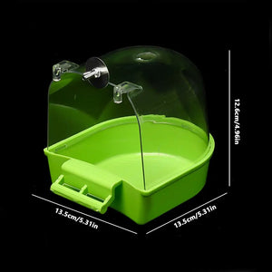 Hanging Bird Bath Is Waterproof Wear-resistant And Easy To Clean Cage-style External Bath For Birds Such As Parrots And Myn